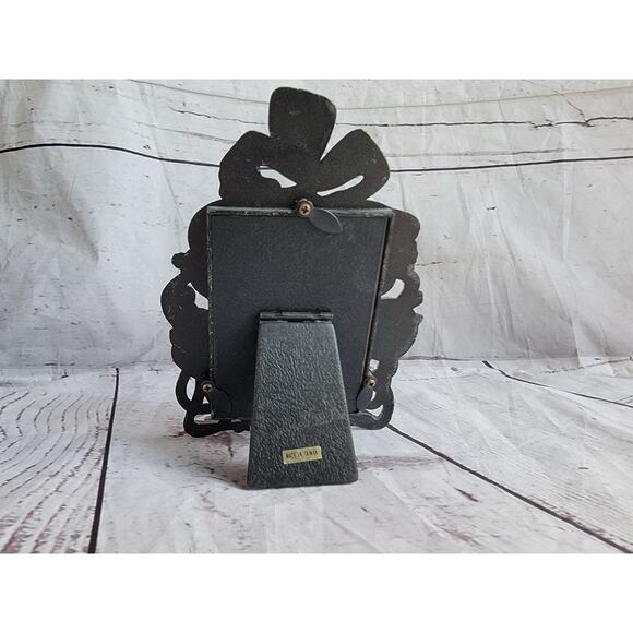 5in Pewter Picture Frame Turtles Rabbits totoise Hare For 2”x3” Photo - Picture 6 of 8